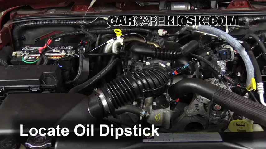 2010 Jeep Wrangler Unlimited X 3.8L V6 Oil Check Oil Level
